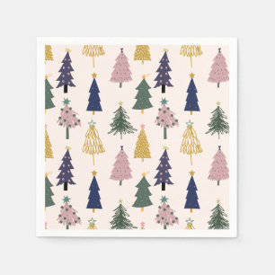 Patroon kerstboom, Kerstmis Servet