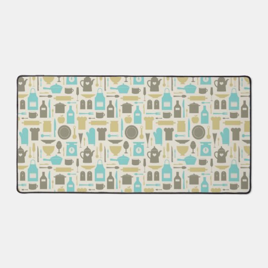 Patroon keukengereedschap bureaumat (Voorkant)