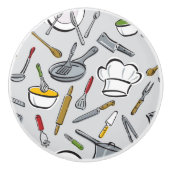 Patroon keukengereedschappen keramische knop (Voorkant)