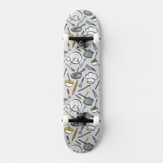 Patroon keukengereedschappen skateboard (Voorkant)