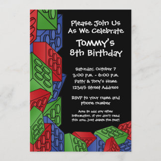 Patroon - Kinder bouwstenen van Birthday Party Kaart