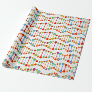 patroon kleurrijke DNA-structuur Cadeaupapier