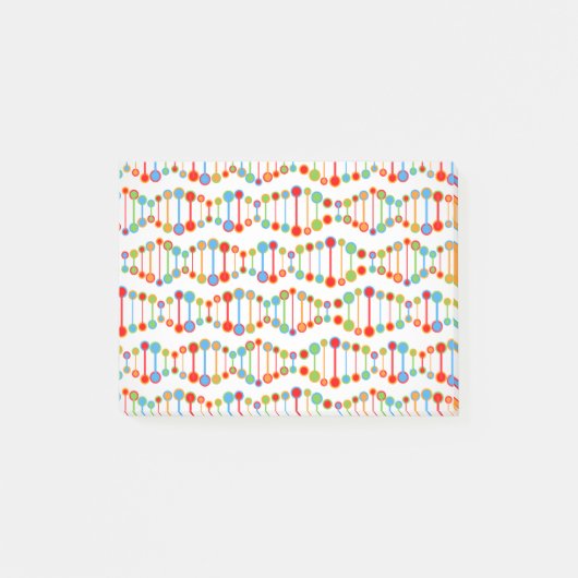 patroon kleurrijke DNA-structuur Post-it® Notes (Voorkant)