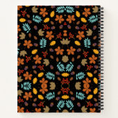 Patroon kleurrijke herfstbladeren Notitieboek (Achterkant)