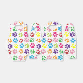 Patroon kleurrijke verfprinters bedankdoosjes (Uitgevouwen)