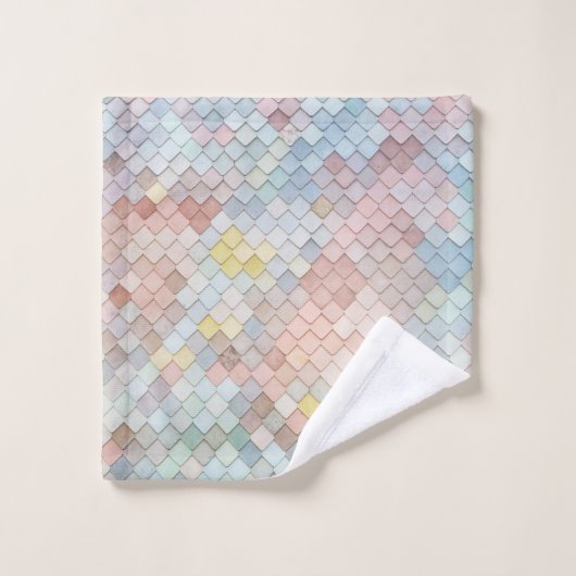 Patroon kunstschilfering Patronen Geometrisch ontw Bad Handdoek (Wasdoekje)