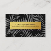 Patroon leest | Goud metaal Visitekaartje (Achterkant)