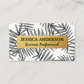 Patroon leest | Goud metaal Visitekaartje (Voorkant)