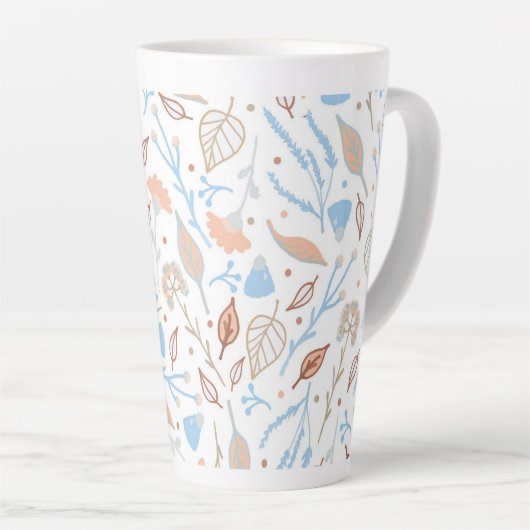 Patroon leest latte mok (Rechterhoek)