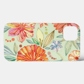 Patroon met asters Case-Mate iPhone case (Achterkant (horizontaal))