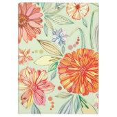 Patroon met asters klembord (Achterkant)