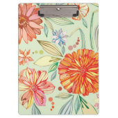 Patroon met asters klembord (Voorkant)