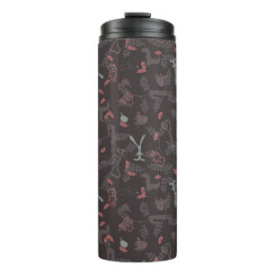 patroon met babydieren 1 thermosbeker