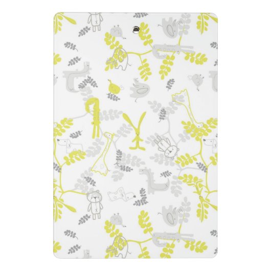 patroon met babydieren 2 mini klembord (Achterkant)