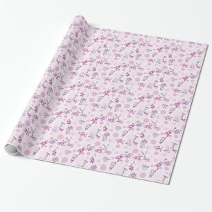 patroon met  babydieren cadeaupapier
