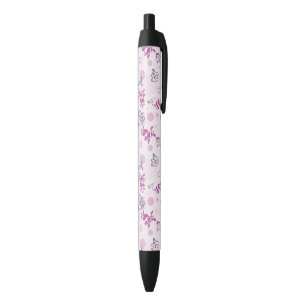 patroon met babydieren zwarte inkt pen