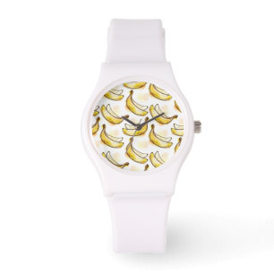 Patroon met banaan horloge
