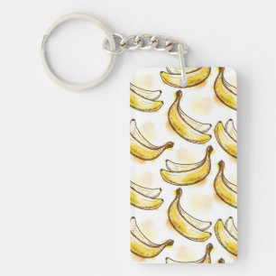 Patroon met banaan sleutelhanger