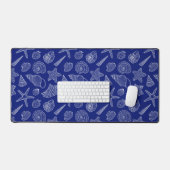 Patroon met Bright Blue Shell Bureaumat (Keyboard & Muis)