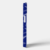 Patroon met Bright Blue Shell Case-Mate iPhone Case (Achterkant / Rechts)