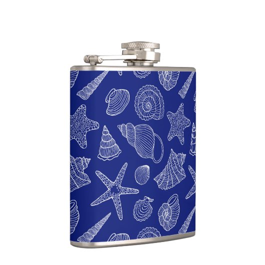 Patroon met Bright Blue Shell Heupfles (Rechts)