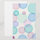 Patroon met bundels verf Waterverf verf Briefpapier (Voorkant / Achterkant)