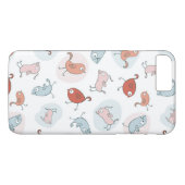 patroon met cartoon vogels Case-Mate iPhone case (Achterkant (Horizontaal))