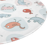 patroon met cartoon vogels snijplank (Hoek)