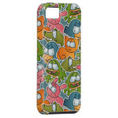  patroon met cartoons Case-Mate iPhone case (Back/Rechts)