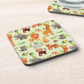 Patroon met Cartoons Drankjes Onderzetter (Linkerzijde)