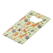 Patroon met Cartoons Kredietkaart Flessenopener (Voorkant Gekanteld)