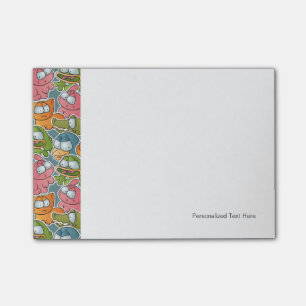 patroon met cartoons post-it® notes
