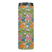  patroon met cartoons thermosbeker (Achterkant)