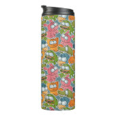  patroon met cartoons thermosbeker (Geroteerd rechts)