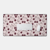 Patroon met Cherries 2 Bureaumat (Keyboard & Muis)