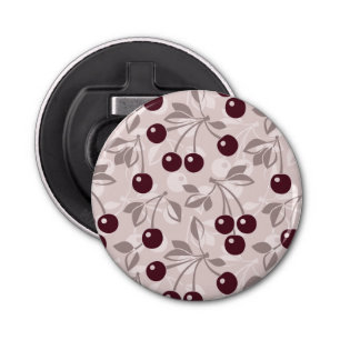 Patroon met Cherries 2 Button Flesopener