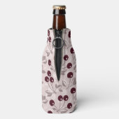 Patroon met Cherries 2 Flesjeskoeler (Fles Achterkant)