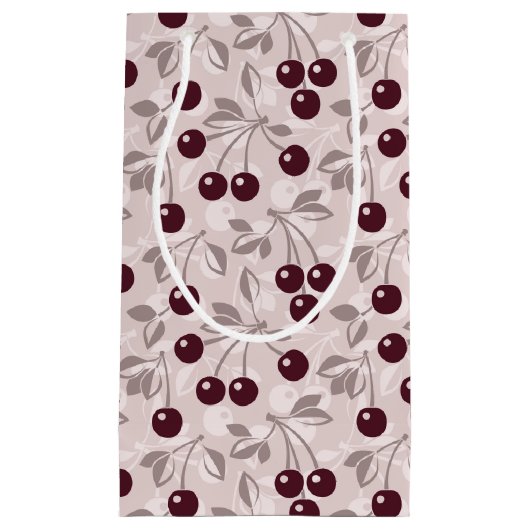 Patroon met Cherries 2 Klein Cadeauzakje (Voorkant)
