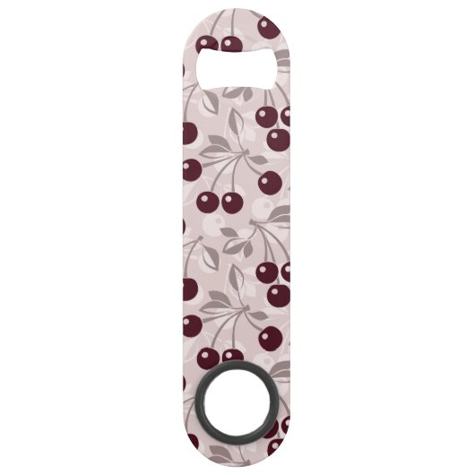 Patroon met Cherries 2 Speed Flessenopener (Voorkant)
