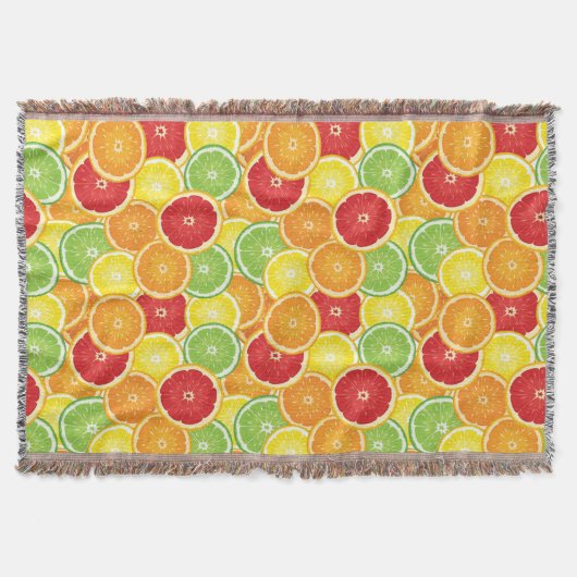 Patroon met citrusvruchten deken (Voorkant)