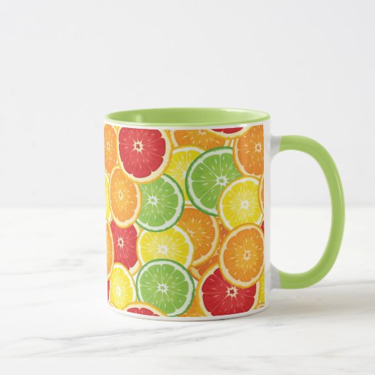 Patroon met citrusvruchten mok (Rechts)