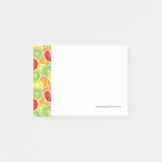Patroon met citrusvruchten post-it® notes (Voorkant)