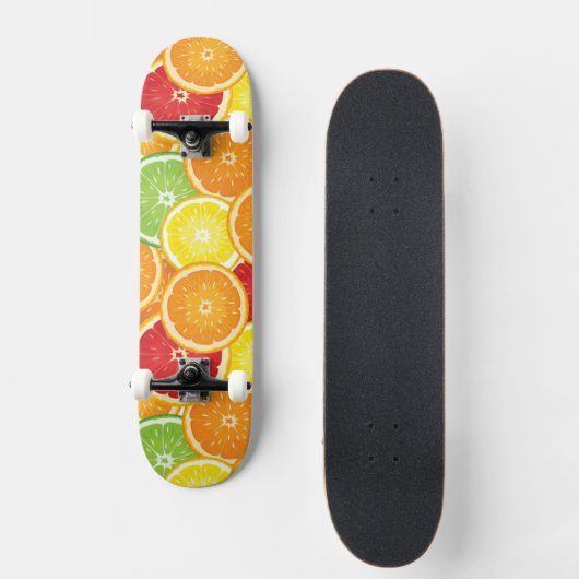 Patroon met citrusvruchten skateboard (Voorkant)
