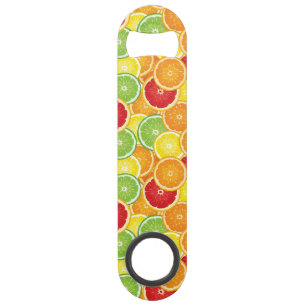 Patroon met citrusvruchten speed flessenopener