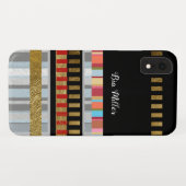 patroon met coole strepen Case-Mate iPhone case (Achterkant (horizontaal))