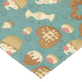 Patroon met cupcakes en snoepjes tafelkleed (Gekanteld)