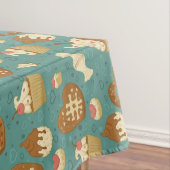 Patroon met cupcakes en snoepjes tafelkleed (Voorbeeld)
