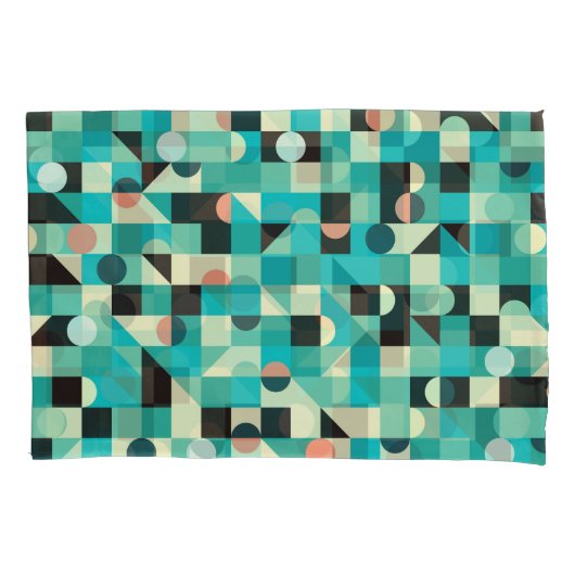 patroon met driehoeken en cirkels. kussensloop (Voorkant)