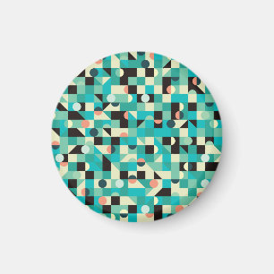 patroon met driehoeken en cirkels. magneet