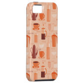 Patroon met drinken en tekst Case-Mate iPhone case (Back/Rechts)